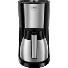 Melitta Enjoy Top Therm - Kaffeemaschine mit Thermokanne aus Edelstahl, Filterkaffeemaschine mit Tropfstopp, für bis zu 10 Tassen Kaffee, edelstahl/schwarz