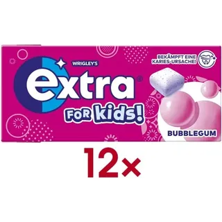 Extra® for Kids Bubblegum Kaugummis 12x 8 Dragees, 12 St.