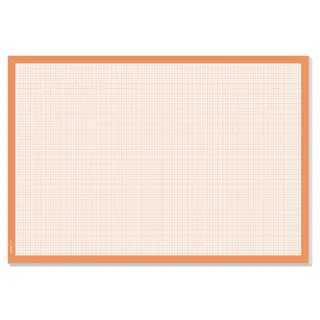 Sigel Schreibtischunterlage weiß/orange Papier 59,5 x 41,0 cm, 30 Blatt