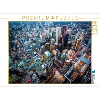 CALVENDO Puzzle CALVENDO Puzzle Flug über die Häuserschluchten von Toronto 1000 Teile Lege-Größe 64 x 48 cm Foto-Puzzle Bild von Renate Bleicher, 1000 Puzzleteile