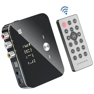 FELIXLEO Bluetooth Transmitter Receiver FM Transmitter, 3-in-1 5.0 Audio Adapter