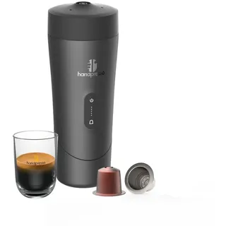 Handpresso Auto | Premium Reisekaffeemaschine mit Akku – USB-C | für Auto, Van und Camping | tragbare Kaffeemaschine für unterwegs | für Espressokapseln & nachfüllbare Kapseln | Espresso & Lungo