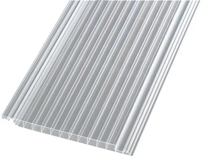 Hohlkammer Paneele klar 230 mm breit - Polycarbonat Klickprofil 230 x 2000