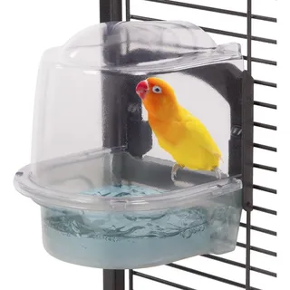 Montana Cages Vogelkäfig Badehaus für MONTANA Käfige der Small-Serie ab 2023, für Wellensittiche, Kanarienvögel, Unzertrennliche, ca. 14,5x13,5x16cm
