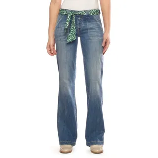 LE TEMPS DES CERISES Damen Jeans Flare blau 28