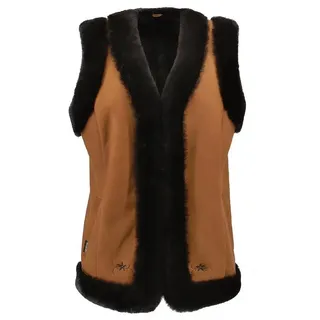 Hollert Fellweste Lammfellweste Lotti Braun Merino Lammfell braun XL