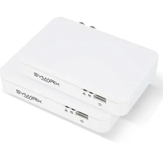 SYMARIX TGU 21 G.hn Wave-2-Technologie Ethernet Over Coax Modem (EoC) Gigabit-Ethernet über Koaxialkabel Latenz <1ms (Starter-Set)