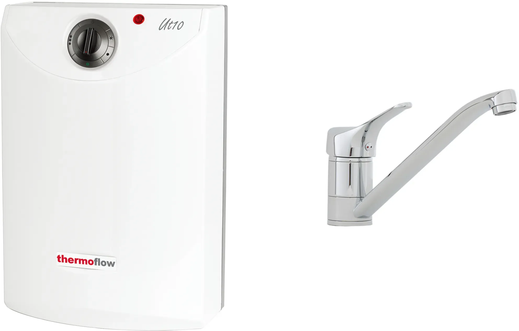 Boiler Warmwasserspeicher 10 L Untertischgerät + Armatur Niederdruk steckerferti...
