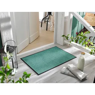 FUßMATTE Salvia Green (BL 60x90 cm, Oeko-Tex® Standard 100, für Fußbodenheizung geeignet, rutschhemmend, Teppiche & BL 60x90 cm