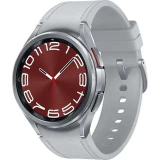 Silver 43 mm LTE Hybrid EcoLeather Band Silver