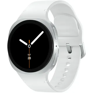 Samsung Galaxy Watch8 Bluetooth 40 mm Silver Sport Band White S/M