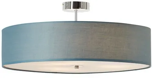 Brilliant Deckenleuchte Andria chrom blau E27 max. 60W  Ø60cm