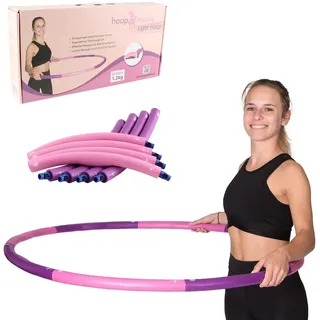 HOOPOMANIA Light Hoop [1,2 kg] Hula Hoop Reifen Erwachsene in pink Hulahoop zum Abnehmen