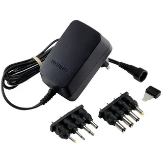 VOLTCRAFT VC-11258690 Steckernetzteil, einstellbar 3 V/DC, 4.5 V/DC, 5 V/DC, 6 V/DC, 7.5 V/DC, 9 V/DC, 12 V/DC 1 A 12 W Ausgangsspannung regelbar