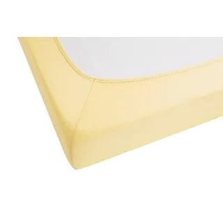 Spannbettlaken Jersey 90 x 190 - 100 x 200 cm gelb 1 St.