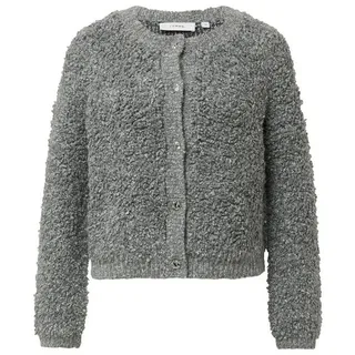 Comma, comma Strickjacke mit Knopfleiste, Anthrazit, 40