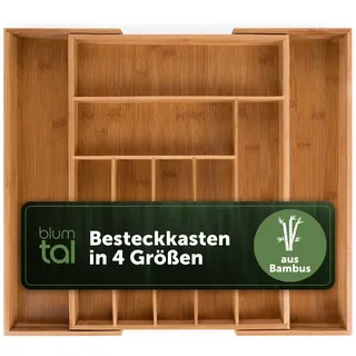 Blumtal Besteckkasten aus Bambus 33,7 x 5 x 44,5 cm