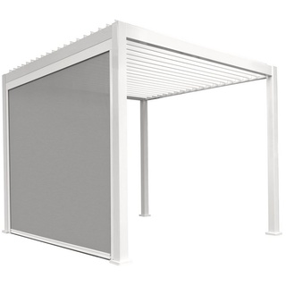 Weide Sonnenrollo für Classic & Mirador Pergola - Höhe 250 cm weiß