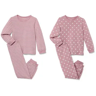 Tchibo - 2 Kinder-Pyjamas - Mädchen - Gr. 110/116 - weiß