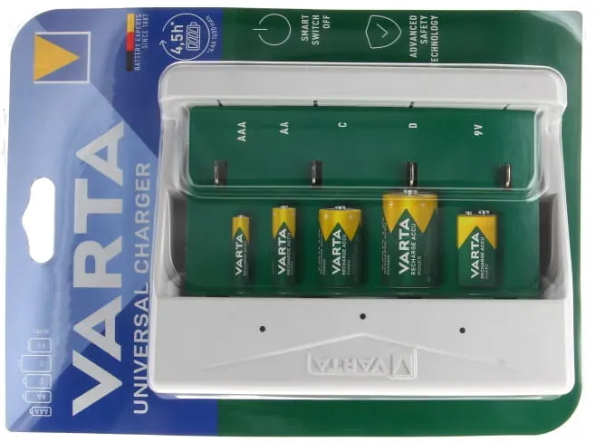 VARTA Ladegerät Easy Energy Universal Charger 57678101401 mit 12V/24V Stecker