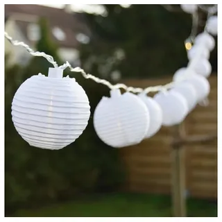 FHS International LED LAMPION PARTYLICHTERKETTE 5m WARMWEIßE LEDs 20er LICHTERKETTE LAMPIONS