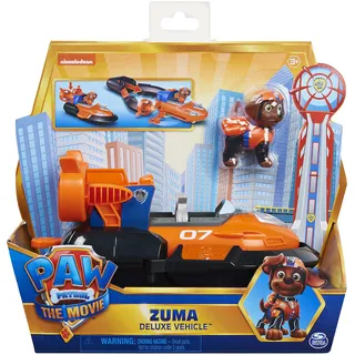 PAW PATROL Zumas Deluxe Basis Fahrzeug aus dem Kinofilm mit Hundefigur, Spielzeugauto, ab 3 Jahren