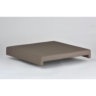 lycce Bankauflage Klemmkissen Sitzkissen Kunstleder Taupe, Banktiefe 40 cm