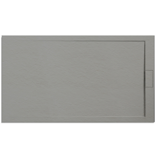 Ottofond Mineralgussduschwanne Zona 140 x 80 cm, zementgrau, ohne Ablaufgarnitur, ohne Füsse