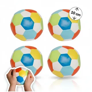 alldoro Softball 4er Set Ø 10 cm, bunt | extra weiche Spielbälle für Kinder