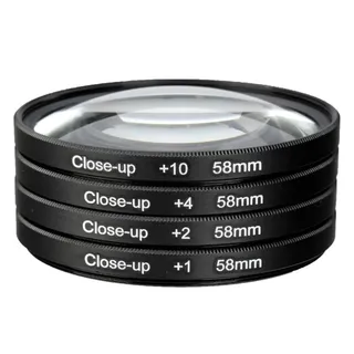 BOtizr Kamera 58 mm Makro Close Up Filter Lens Kit +1 +2 +4 +10, for Canon EOS 700D 650D 600D 550D 500D1200D 1100D 100D for Rebel T5i T4i Len