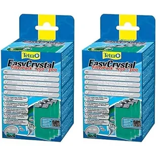 Tetra EasyCrystal Filter Pack C250/300 Filtermaterial mit Aktiv-Kohle, Filterpads für EasyCrystal Innenfilter, geeignet für Aquarien von 15-60 Liter, 3 Stück, grün (Packung mit 2)