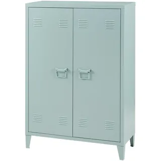 [en.casa] Oripää Aktenschrank 110 x 75 x 33 cm Graublau