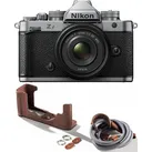Nikon Zf + 40mm f2 SE silber + SmallRig Lederetui