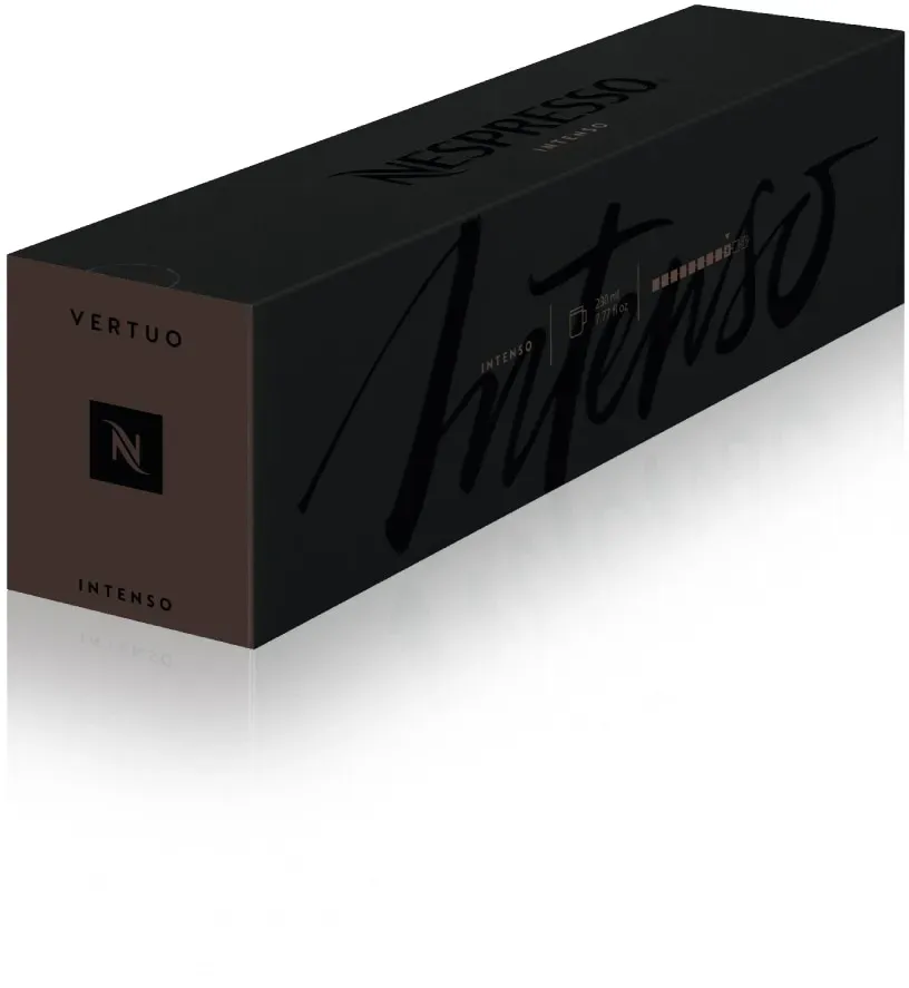 Nespresso Intenso Vertuo Line 10 Brauner Zucker & Röstaromen Kaffeekapseln Braun  Komplex & intensiv