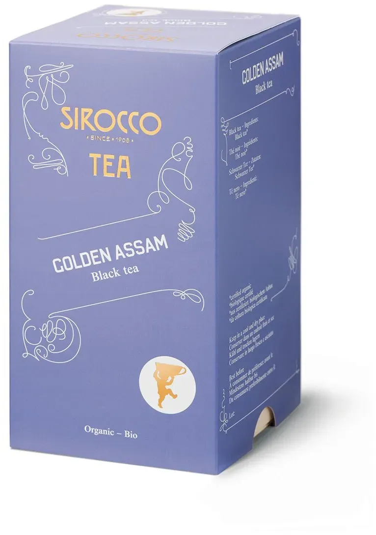 Sirocco Tee Golden Assam indischer Bio Schwarztee 20 x 2,5 g
