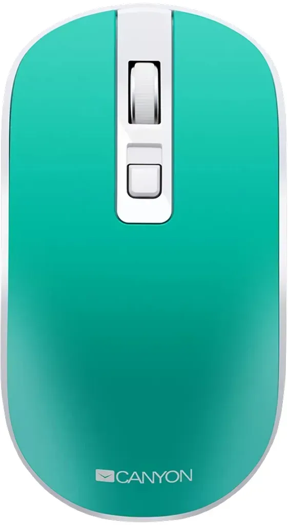 Canyon MW-18 Kabellose wiederaufladbare Maus mit geräuschlosen Tasten, Drahtlose 2,4-GHz-Verbindung über USB-Empfänger