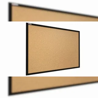 ALLboards Pinnwand mit schwarzem Naturholzrahmen 60x40cm