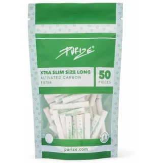 50-250 PURIZE XTRA Slim Size Long 6mm Aktivkohlefilter Joint Filter (1x50)