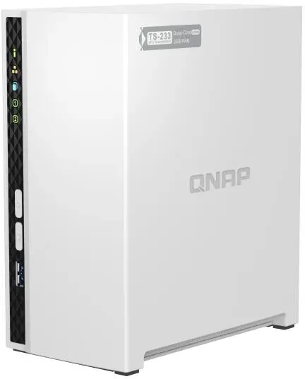 QNAP NAS, no HDD/SSD, ARM processor, NPU | TS-233, 2-bay, 2GB RAM, 1GbE