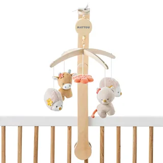 Nattou Mobile mit Spieluhr Mila, Lana und Zoe, Beige