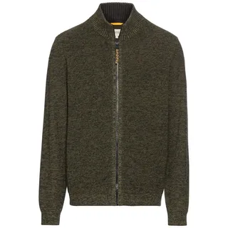 CAMEL ACTIVE Herren Strickjacke mit Reißverschluss Blattgrün, menswear-3XL
