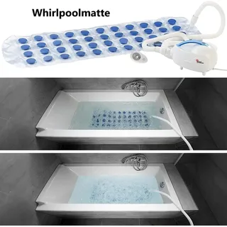 Newgen Medicals Sprudelmatte: Whirlpoolmatte für die Badewanne (Luftsprudelmatte, Sprudelmatte für Badewanne, Badewannenmatte Sprudel)
