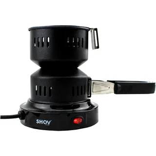 Shov elektrischer Kohleanzünder Anzünder Shisha Heizspirale mit Zange, Kohlekorb