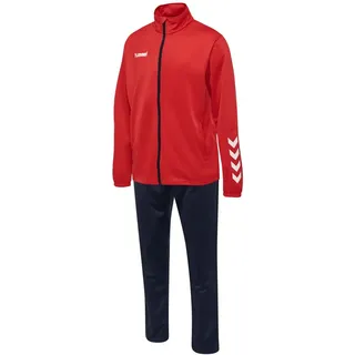 hummel Promo Poly Trainingsanzug Kinder true red/marine 176