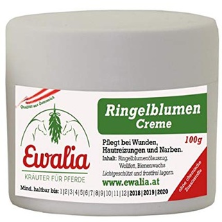 Ewalia Ringelblumen Creme, Calendula Salbe, 100g bei bei Wunden, Hautreizungen Narben