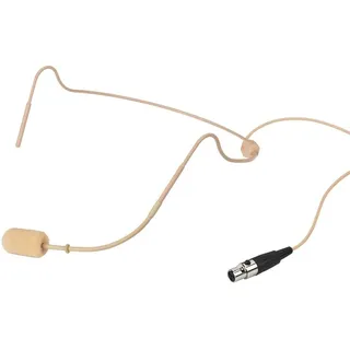 Monacor HSE-340/SK Headset Sprach-Mikrofon Übertragungsart (Details):Kabelgebunden inkl. Windschutz Mini-XLR Kabelgebunden