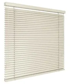 time4blinds - Jalousien Fenster Innen - Alu Jalusienen - 1300x2400mm, Rechte Steuerung - mit Lamellen 50 mm - Montage Wand oder Decke, mit Bohren - für Zuhause & Büro - Creme