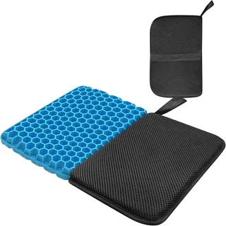masteymoh Faltbares Sitzkissen 2,5 cm dick, tragbares Gel-Sitzkissen zur Druckentlastung, leichtes tragbares Sitzkissen für Reisekissen, faltbar für einfachere Lagerung (3,2 cm dick)