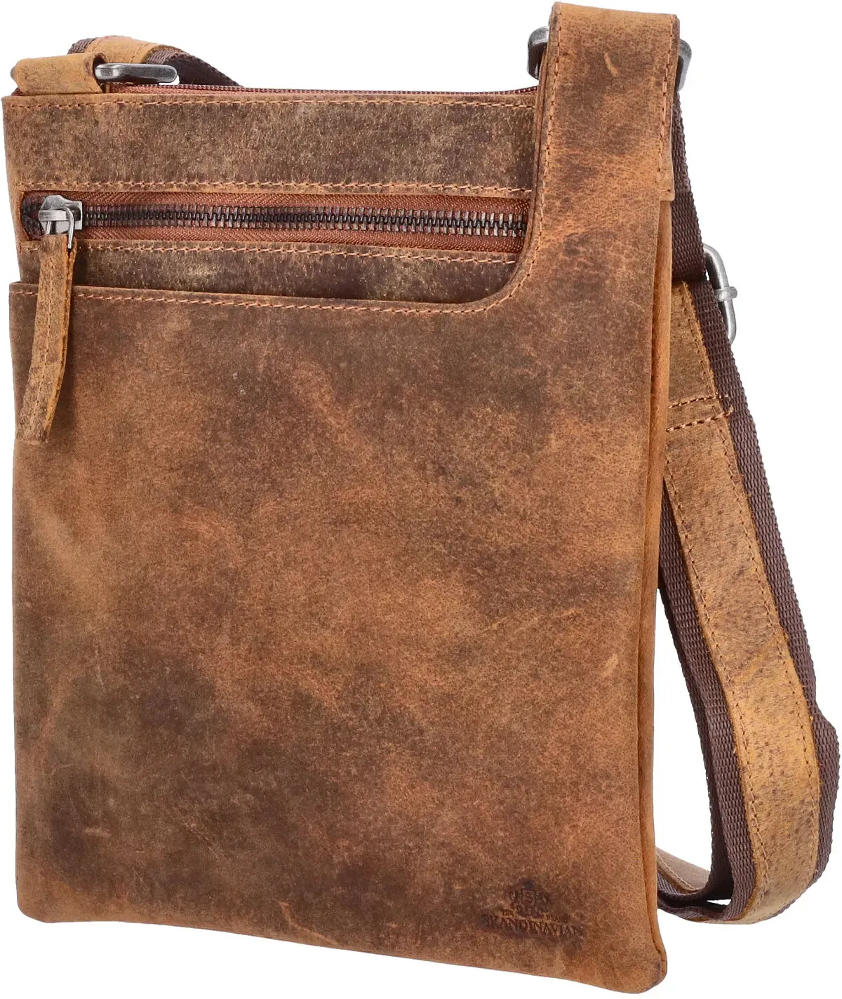 The Skandinavian Brand Leder Umhängetasche Hunter - tan