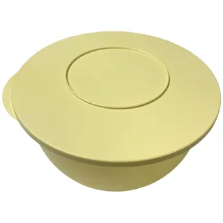 Tupperware Junge Welle Schüssel mit Deckel Servierschüssel Servieren gelb 4300ml 4,3 Liter